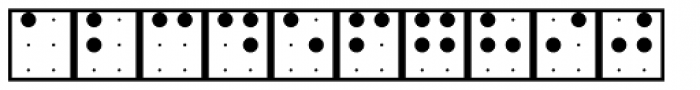 Braille EFSquare Font UPPERCASE
