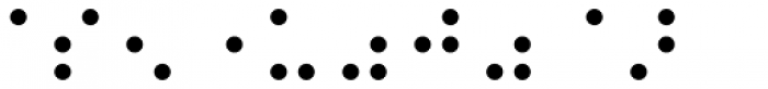 Braille Ext EF Regular Font OTHER CHARS