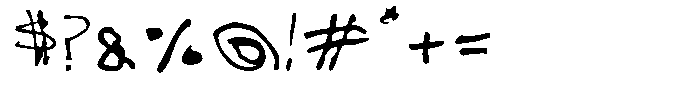 Brainrot Font OTHER CHARS