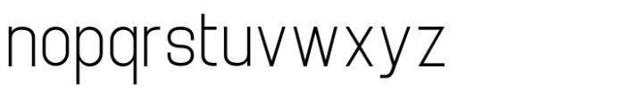 Brainy Extra Light Expanded Font LOWERCASE