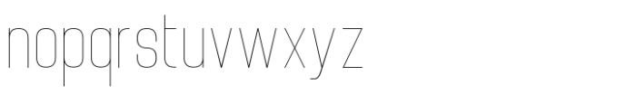 Brainy Hairline Condensed Font LOWERCASE