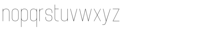 Brainy Hairline Semi Condensed Font LOWERCASE