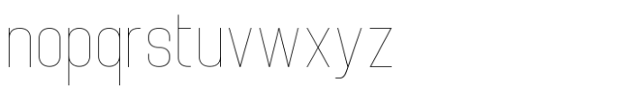 Brainy Hairline Font LOWERCASE