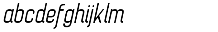 Brainy Light Condensed Italic Font LOWERCASE