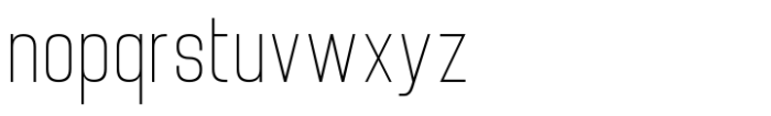 Brainy Thin Condensed Font LOWERCASE