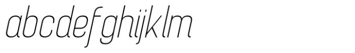 Brainy Thin Semi Condensed Italic Font LOWERCASE