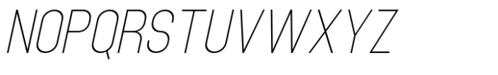 Brainy Thin Semi Expanded Italic Font UPPERCASE