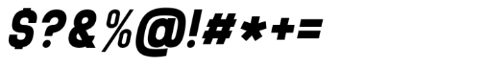 Brainy Variable Sans Black Expanded Italic Font OTHER CHARS
