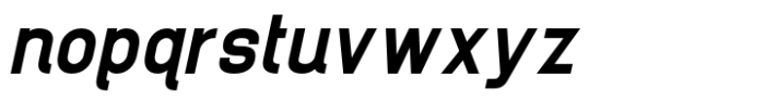 Brainy Variable Sans Bold Expanded Italic Font LOWERCASE