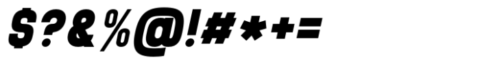 Brainy Variable Sans Extra Black Semi Exp Italic Font OTHER CHARS