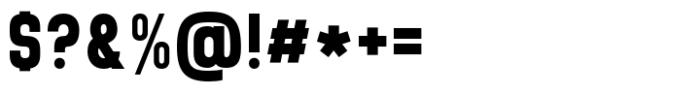 Brainy Variable Sans Heavy Semi Condensed Font OTHER CHARS
