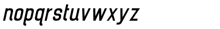 Brainy Variable Sans Medium Condensed Italic Font LOWERCASE