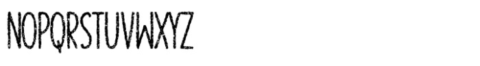 Branco Letterpress Rough Font LOWERCASE