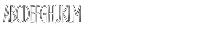 Branco Outline Font UPPERCASE