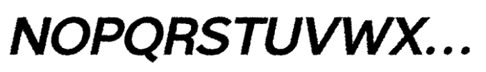 Branden Rough Italic Font UPPERCASE