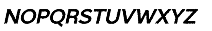 Branden Rough Italic Font LOWERCASE