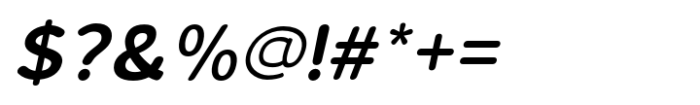 Branden Rounded Italic Font OTHER CHARS