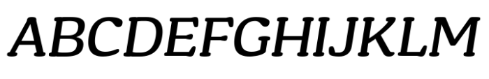 Brandier Medium Italic Font UPPERCASE