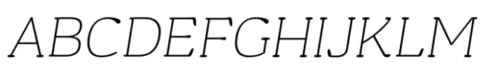 Brandier Thin Italic Font UPPERCASE