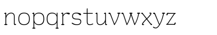 Brandier Thin Font LOWERCASE