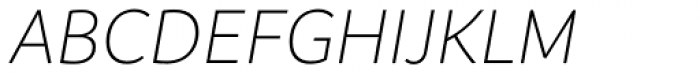 Branding Light Italic Font UPPERCASE