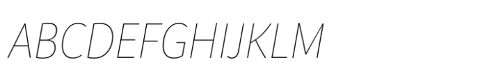 Branding SF Narrow Thin Italic Font