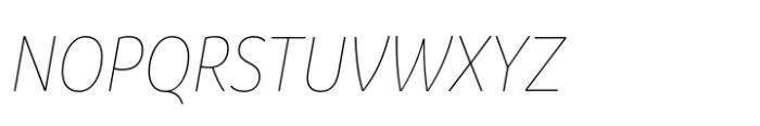 Branding SF Narrow Thin Italic Font UPPERCASE