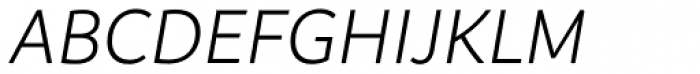 Branding SemiLight Italic Font UPPERCASE