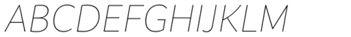 Branding Thin Italic Font UPPERCASE