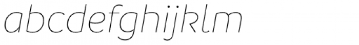 Branding Thin Italic Font LOWERCASE