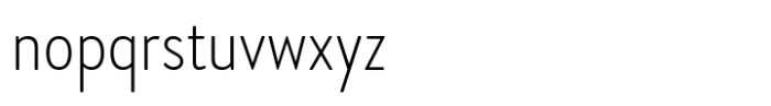 Brandon Grotesque Condensed Light Font LOWERCASE