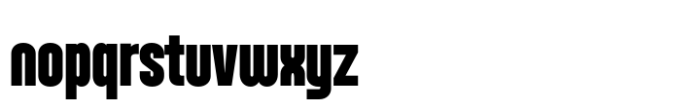 Brans Extra Bold Font LOWERCASE