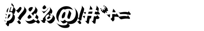 Brasgo Extrude Font OTHER CHARS