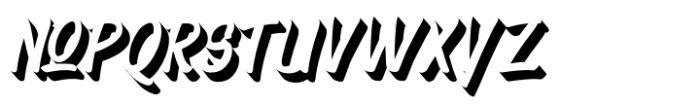 Brasgo Extrude Font UPPERCASE
