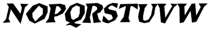 Brashee Bold Oblique Font UPPERCASE