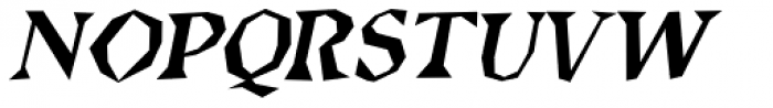 Brashee Regular Oblique Font UPPERCASE