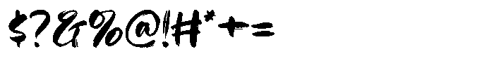 Brashty Font OTHER CHARS