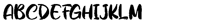 Brashty Font UPPERCASE