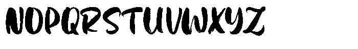 Brashty Font UPPERCASE