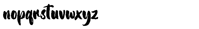 Brashty Font LOWERCASE