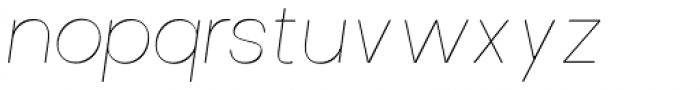 Brasley Thin Italic Font LOWERCASE