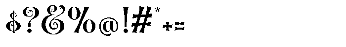 Brasstape Regular Font OTHER CHARS