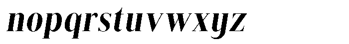 Brastine Black Semi Condensed Italic Font LOWERCASE