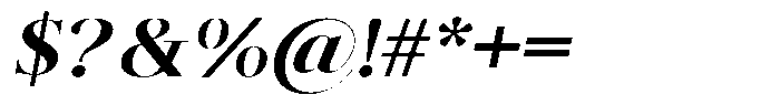 Brastine Black Semi Expanded Italic Font OTHER CHARS