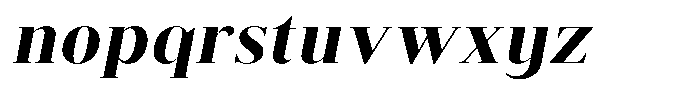 Brastine Black Semi Expanded Italic Font LOWERCASE