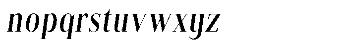 Brastine Bold Condensed Italic Font LOWERCASE