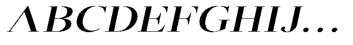 Brastine Bold Expanded Italic Font UPPERCASE