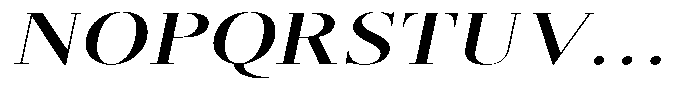 Brastine Bold Expanded Italic Font UPPERCASE