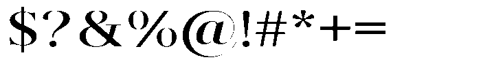 Brastine Bold Expanded Font OTHER CHARS