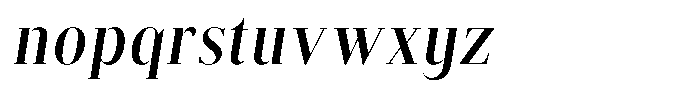 Brastine Bold Semi Condensed Italic Font LOWERCASE